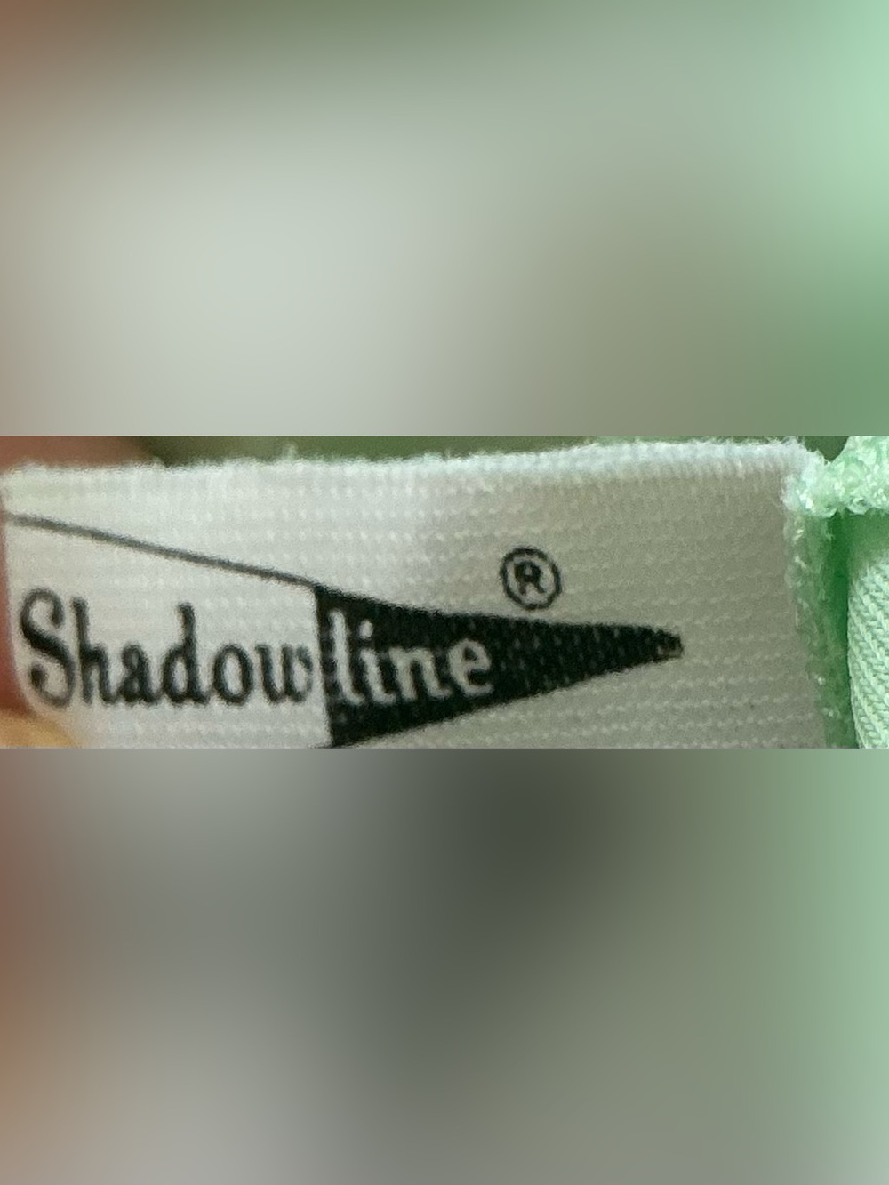 VTG Shadowline Peignoir Set Mint Green Nylon Chiffon Nightgown Gown Robe Lace S - Picture 12 of 16